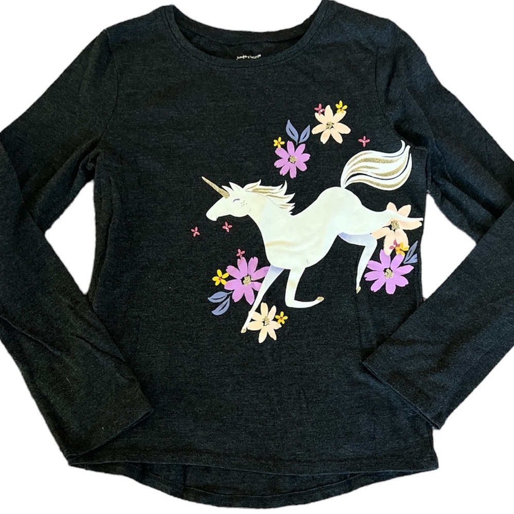 Jumping beans Girl Long Sleeve and Pants Set| Unicorn and sparkle, 7 - Picture 2 of 3